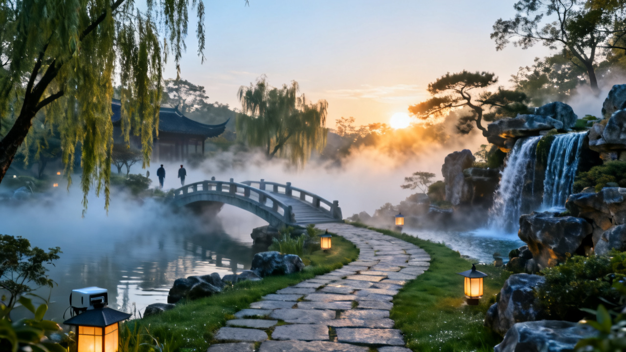 景观造雾应用场景全解析：从园林到文旅的灵动水韵