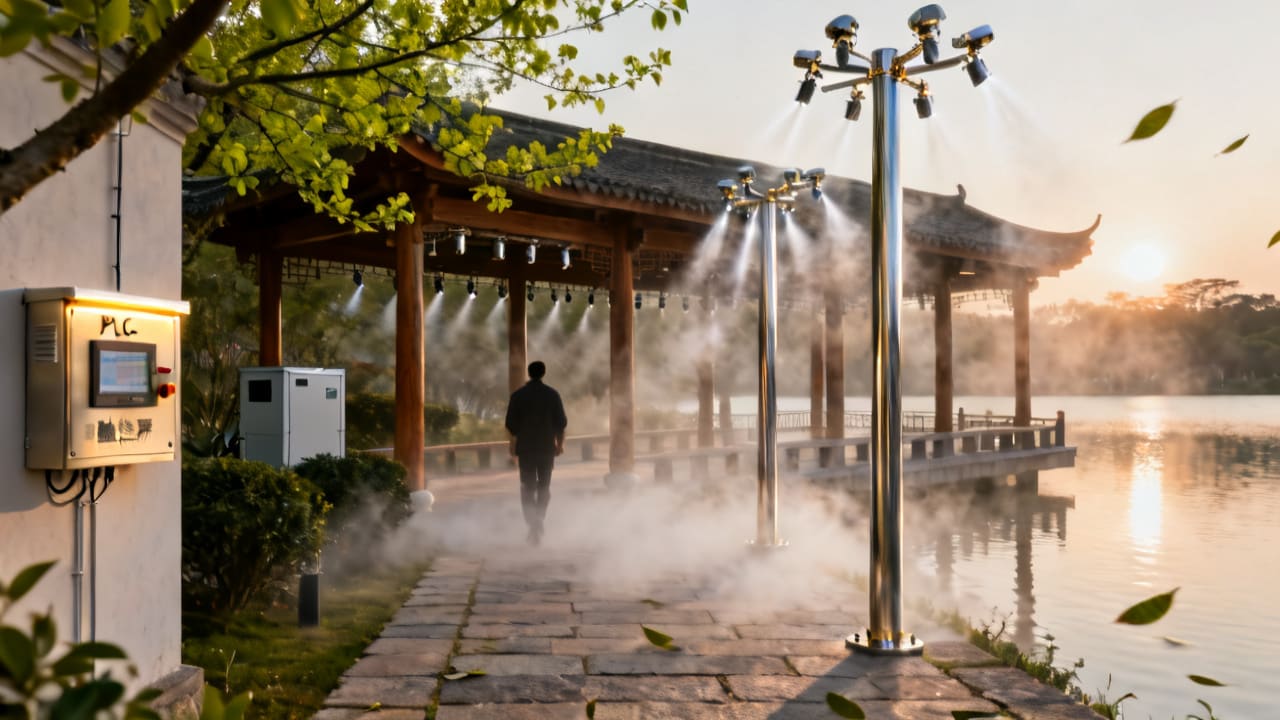 东莞松山湖度假村雾森景观升级：智能造雾系统打造仙境体验案例