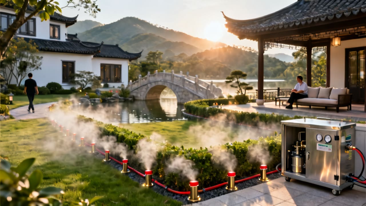 东莞独栋别墅庭院驱蚊系统：隐形防护，静享无蚊夏日案例